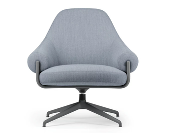 FENDER FD 7098 - Swivel fabric armchair with 4-spoke base by True Design - view 2